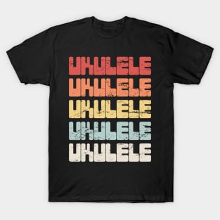 Vintage 70s UKULELE Design T-Shirt